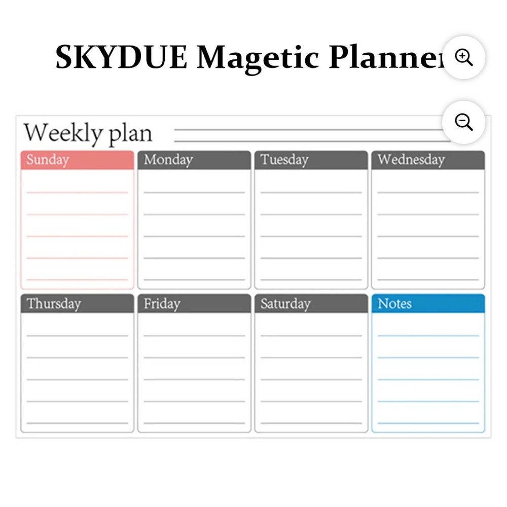 🔥5/$20🔥SKYDUE Magnetic Weekly Planner